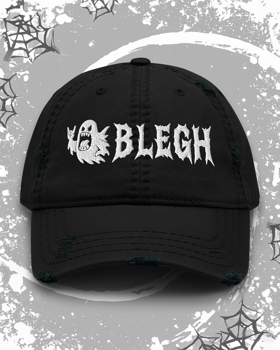 BOO BLEGH Distressed Dad Hat