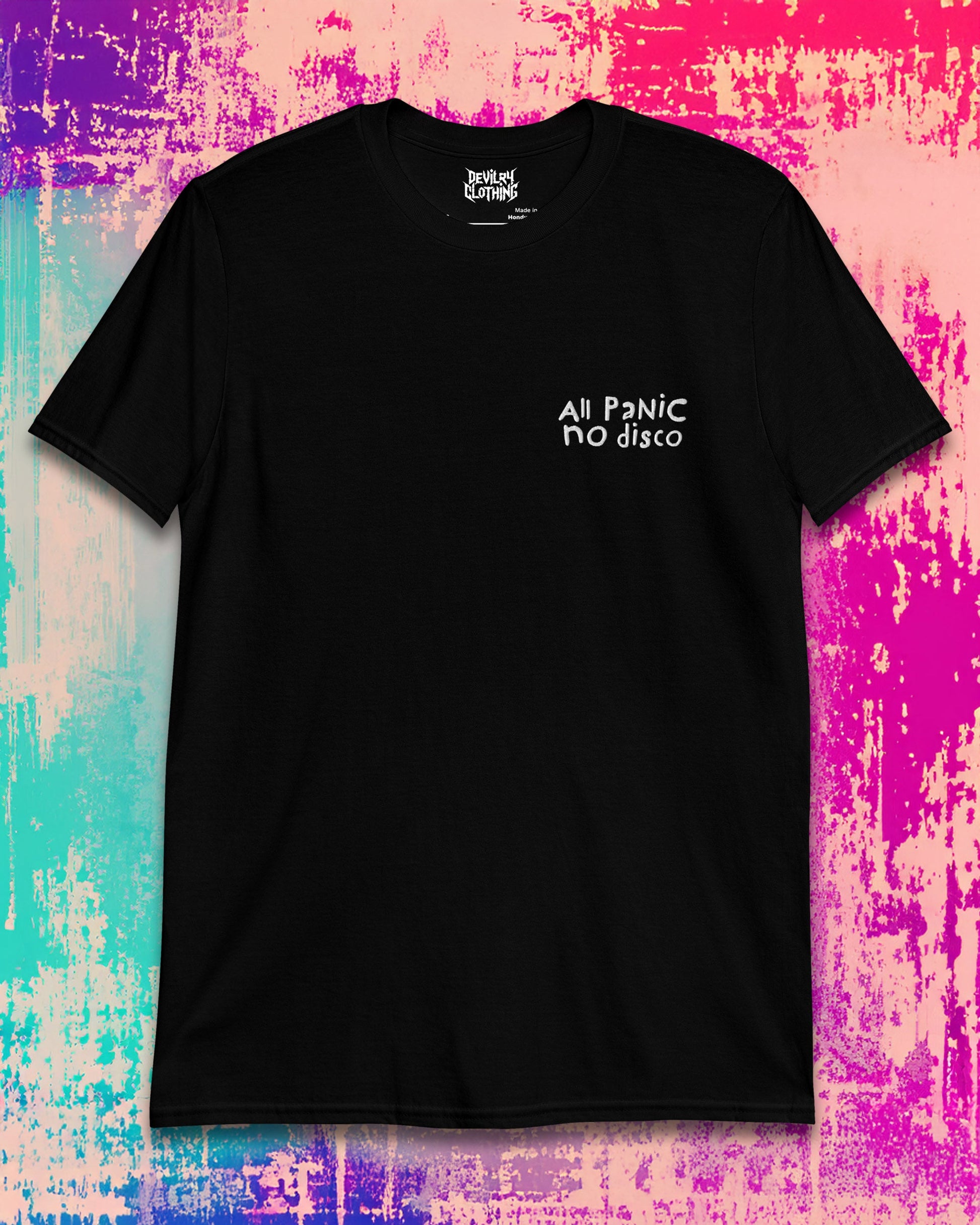 All PaNiC No Disco Embroidered T-Shirt