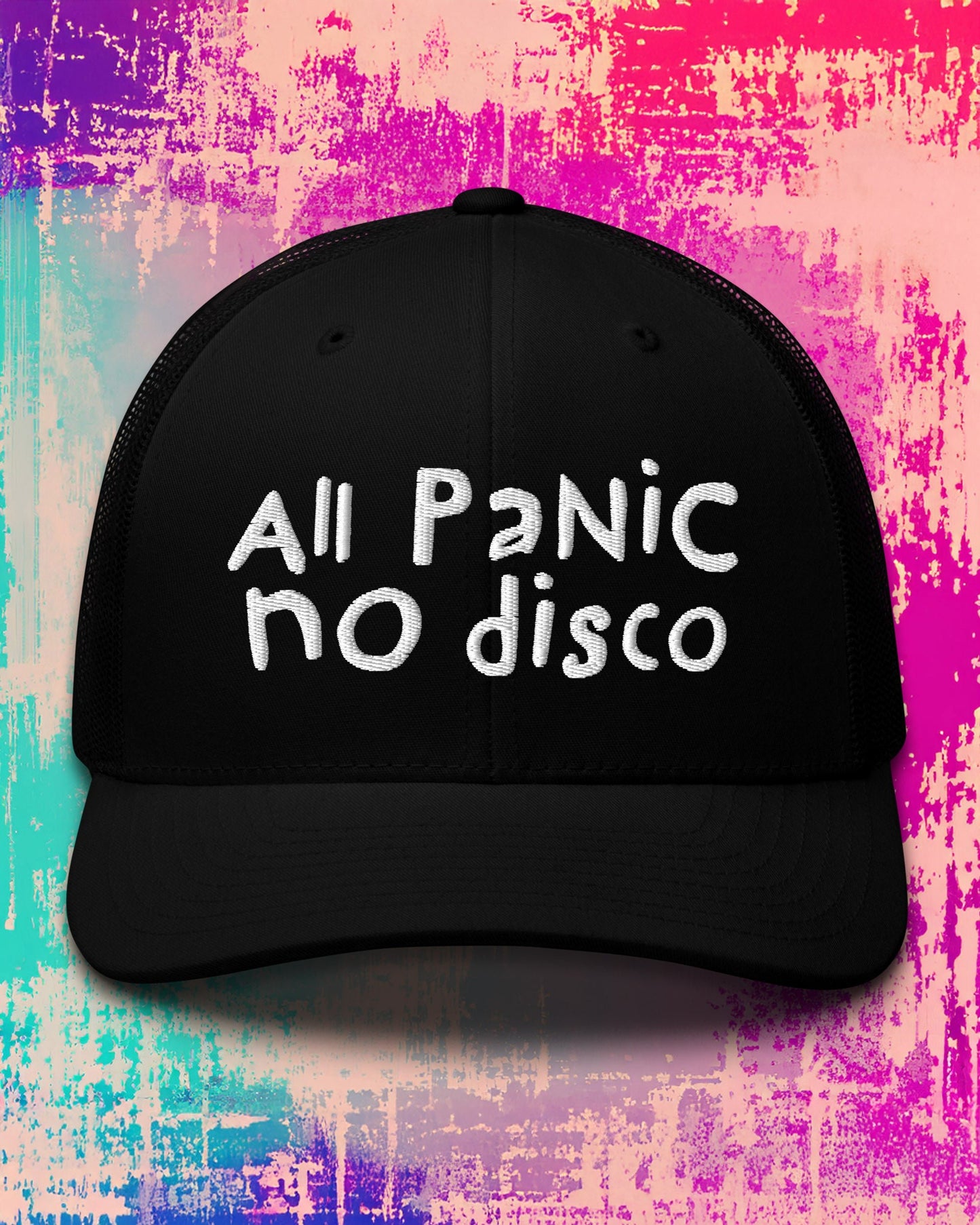 All PaNiC no disco Trucker Cap