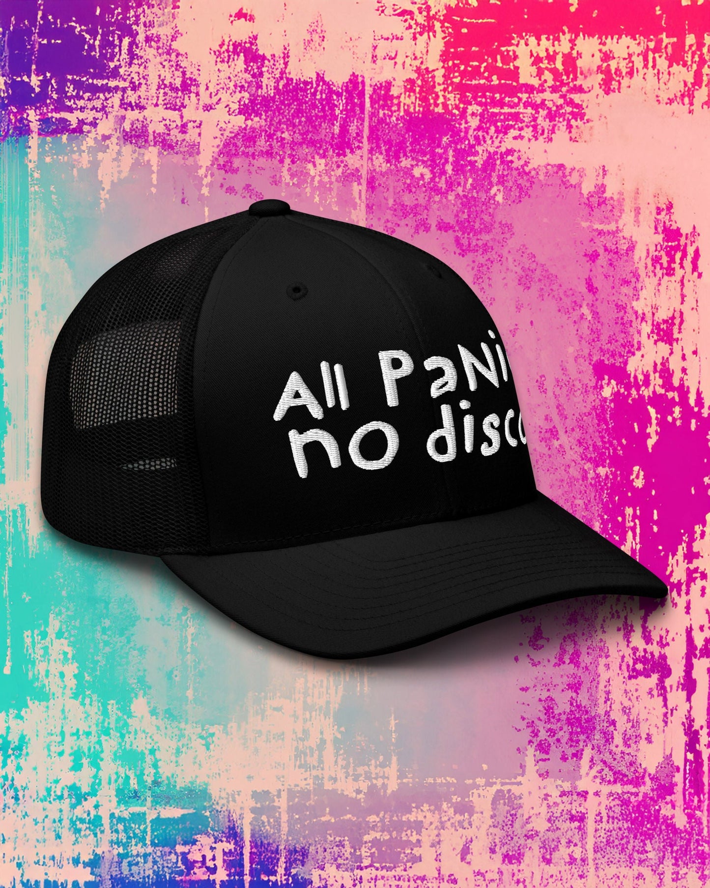 All PaNiC no disco Trucker Cap