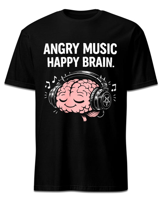 Angry Music Happy Brain T-Shirt
