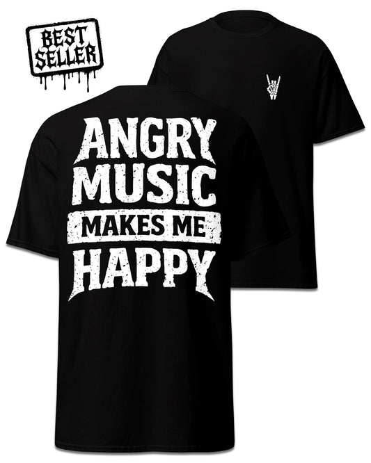 Angry Music Makes Me Happy T-Shirt
