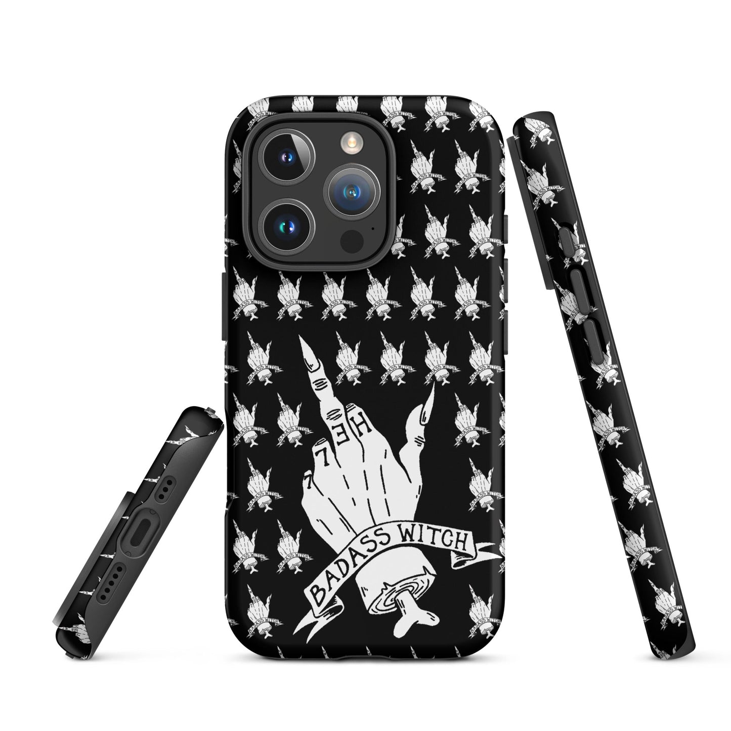 Badass Witch – Middle Finger Gothic Witch iPhone Case