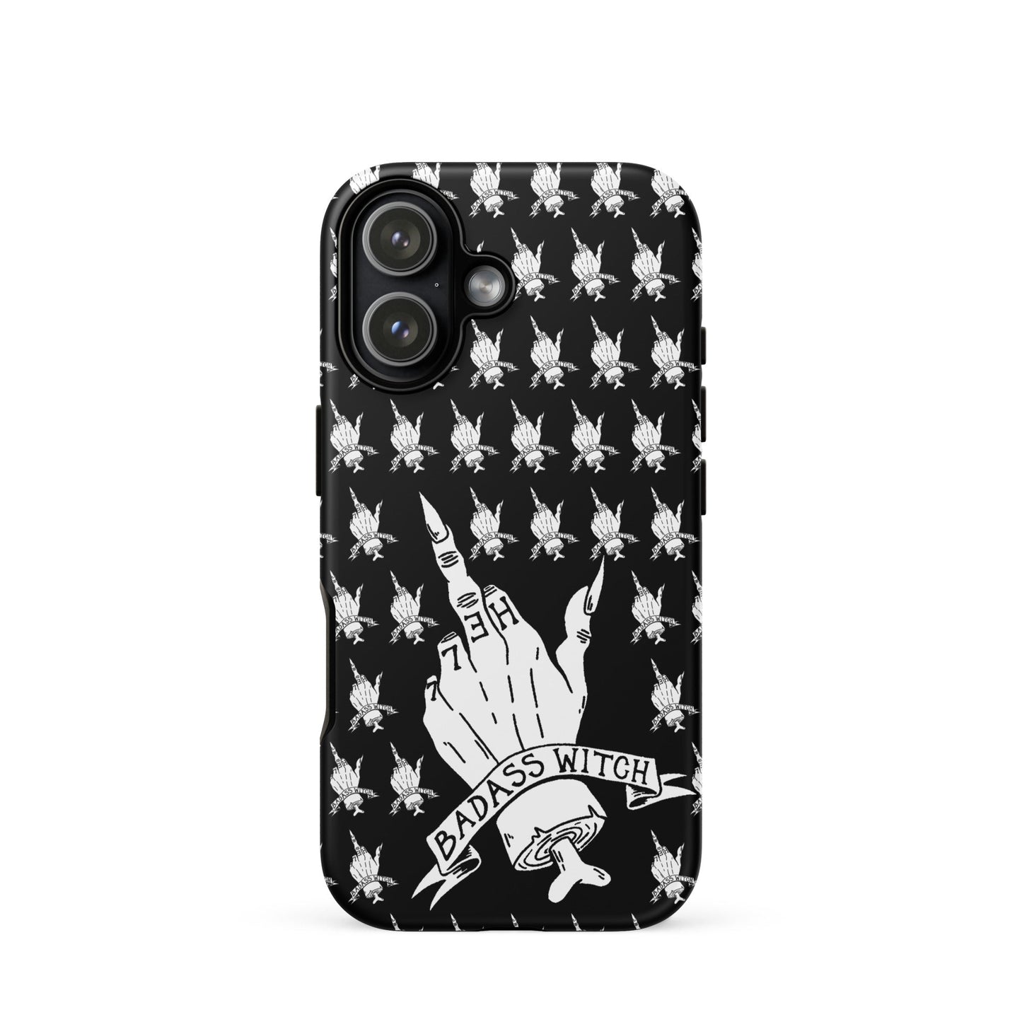 Badass Witch – Middle Finger Gothic Witch iPhone Case