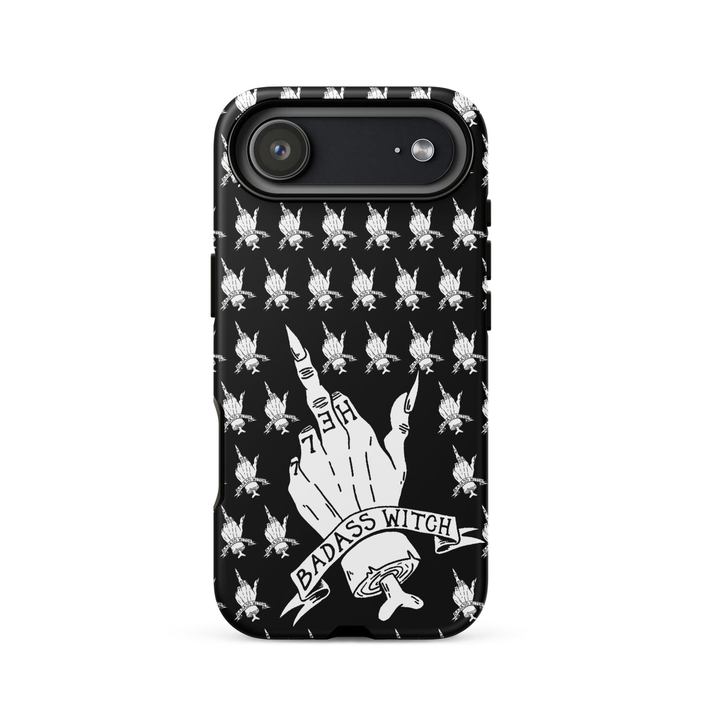 Badass Witch – Middle Finger Gothic Witch iPhone Case