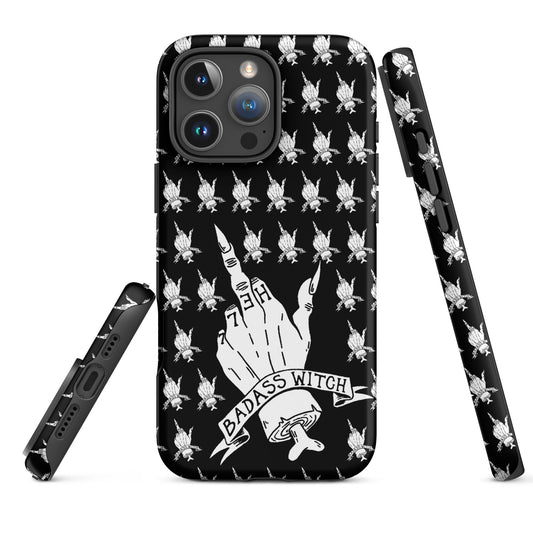 Badass Witch – Middle Finger Gothic Witch iPhone Case