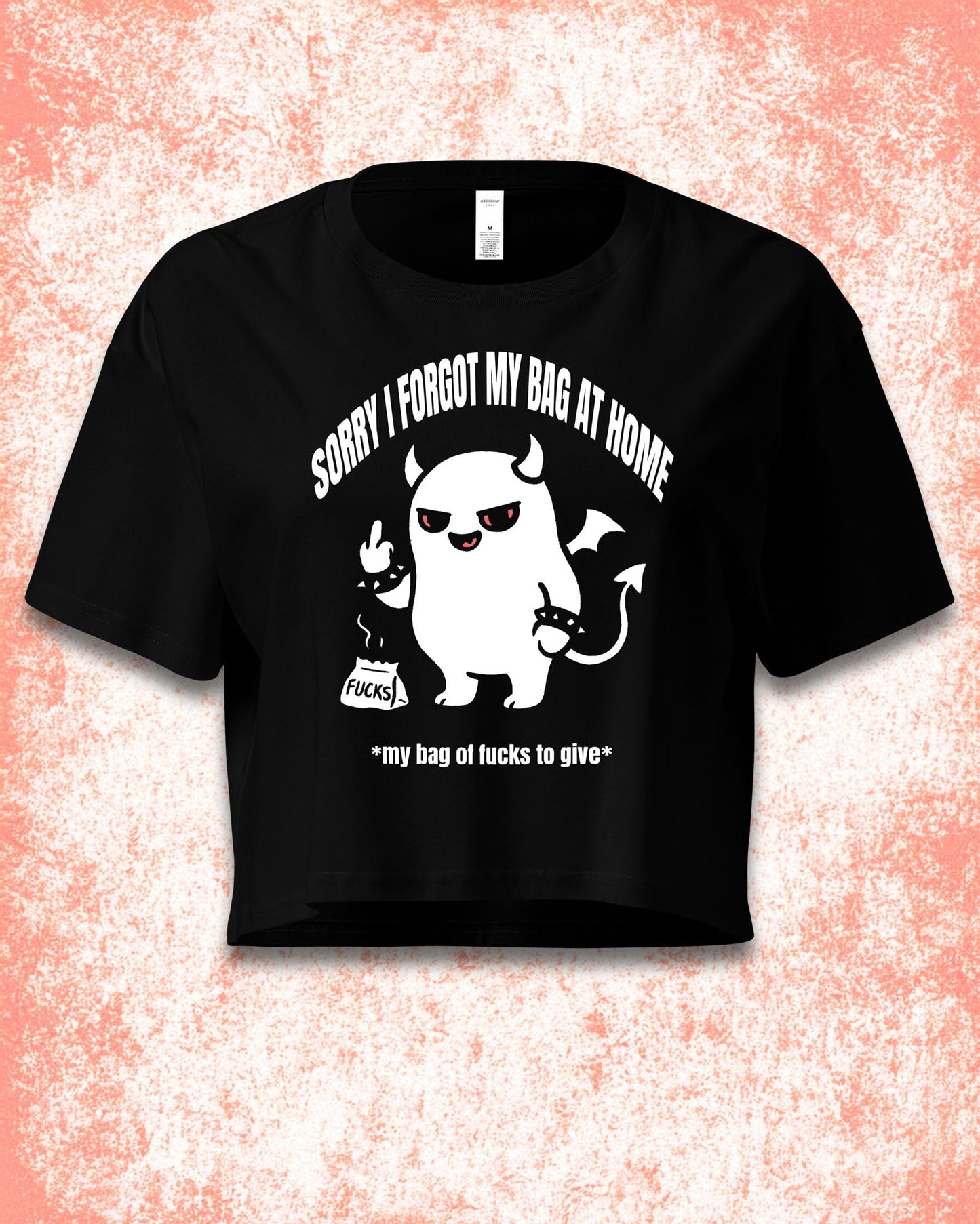 Bag of F's Demon Crop Top