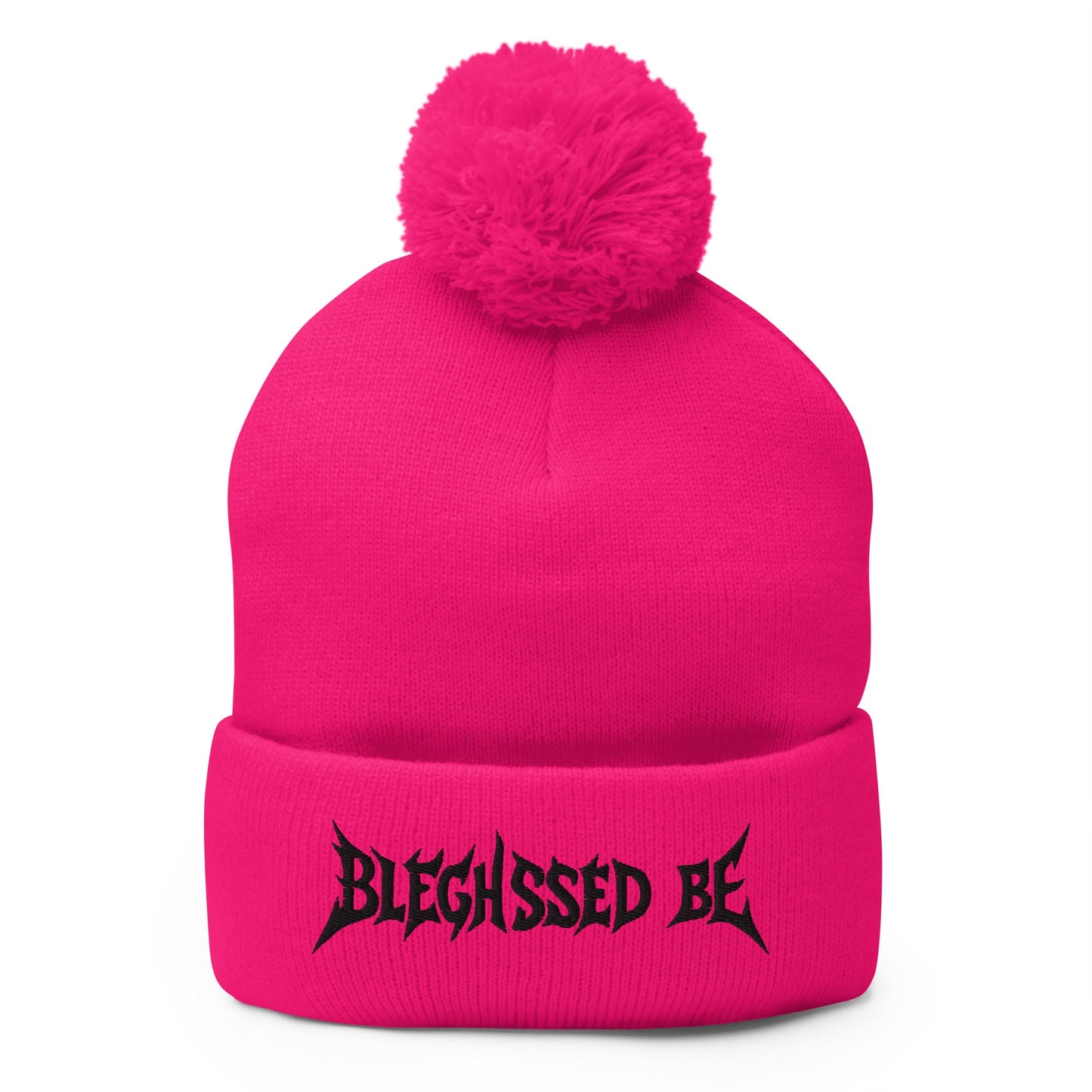 BLEGHSSED BE Pom - Pom Beanie