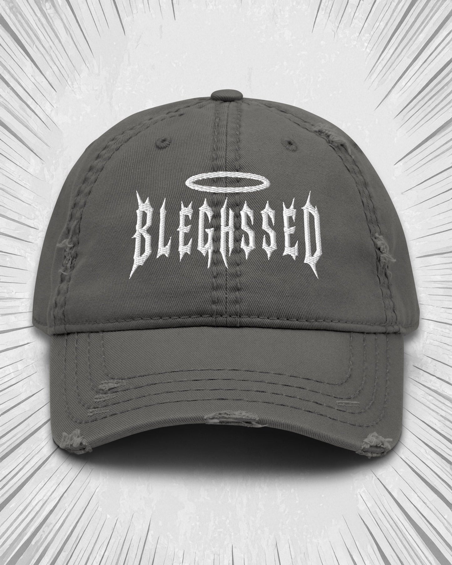 BLEGHSSED Distressed Dad Hat