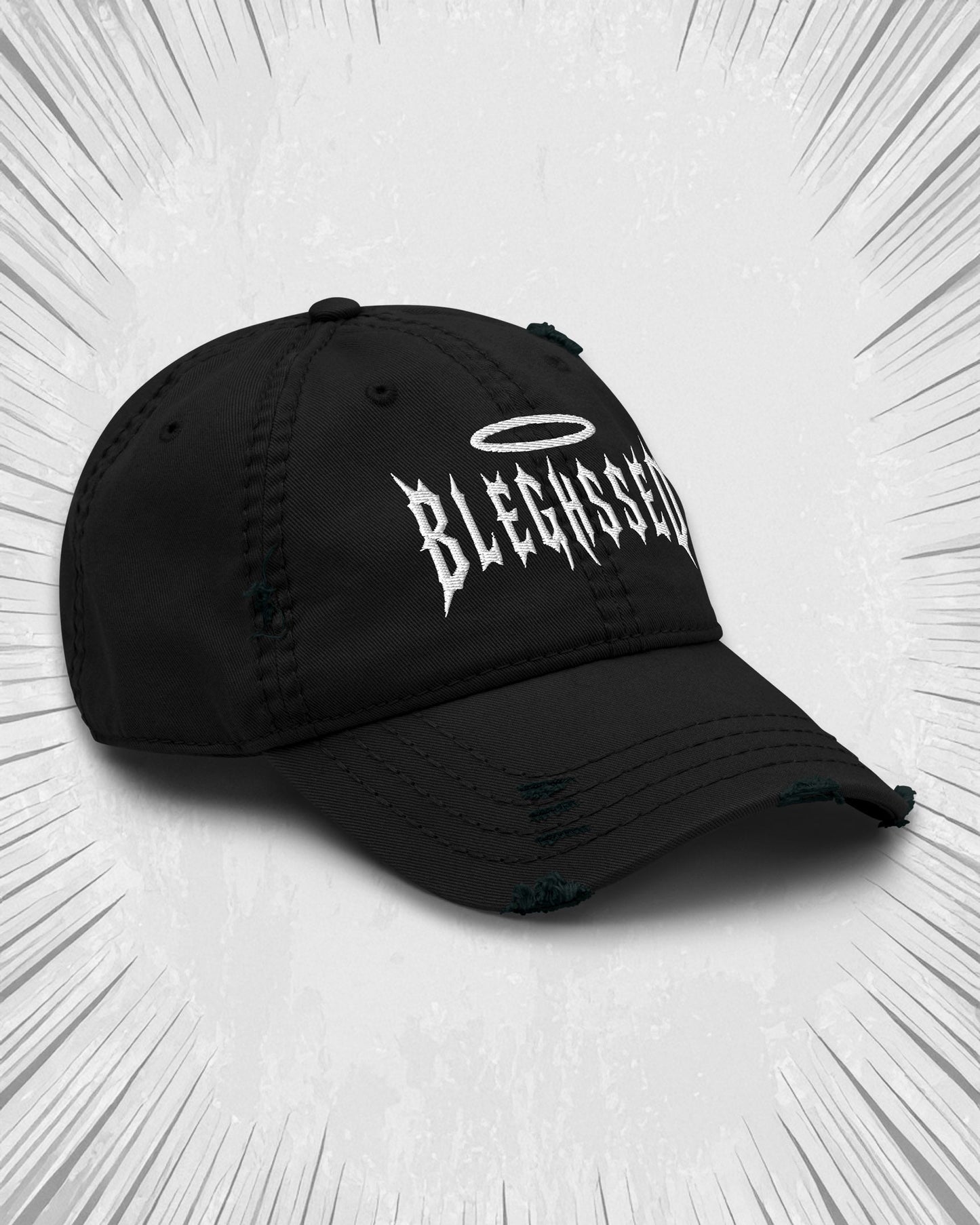 BLEGHSSED Distressed Dad Hat