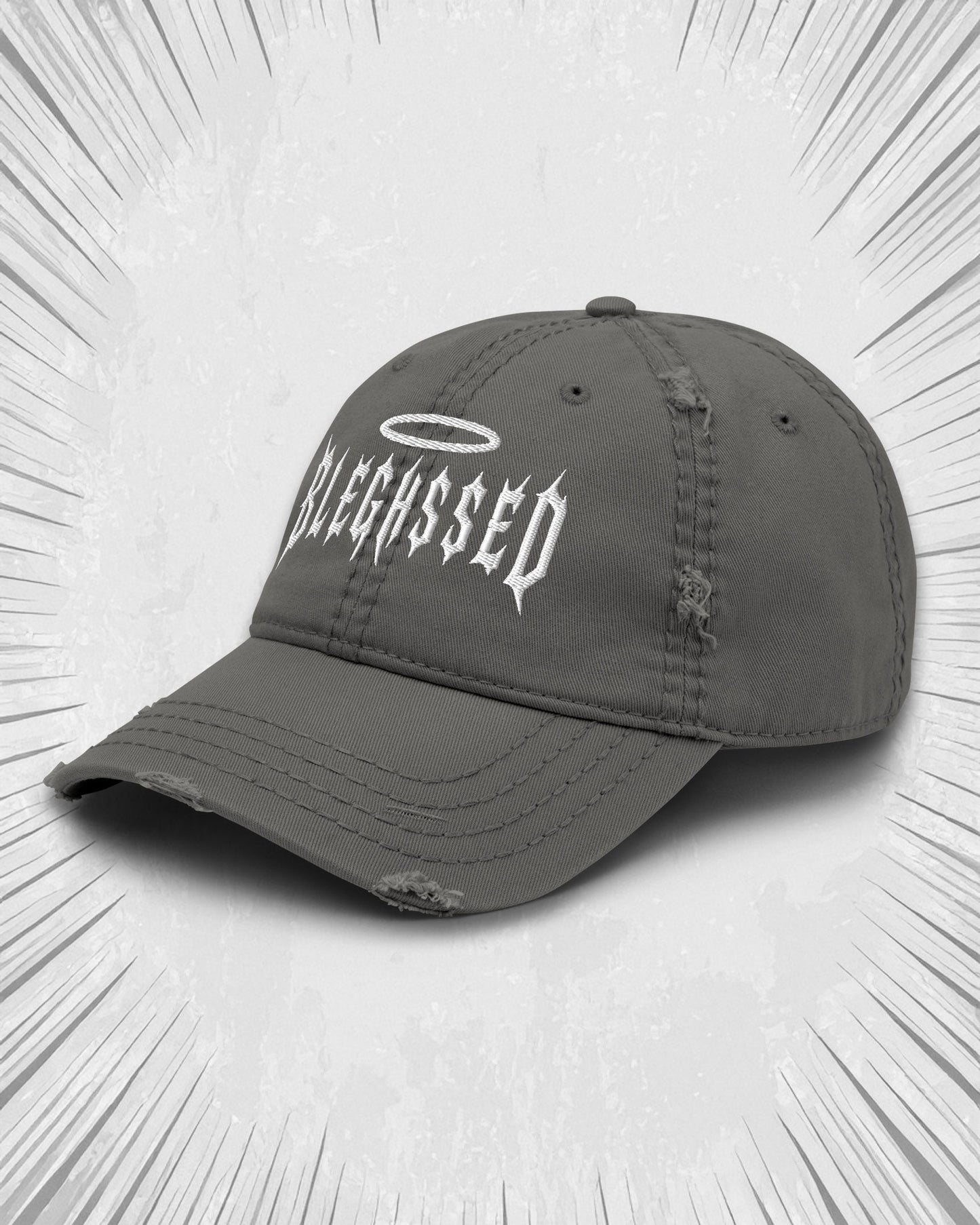 BLEGHSSED Distressed Dad Hat