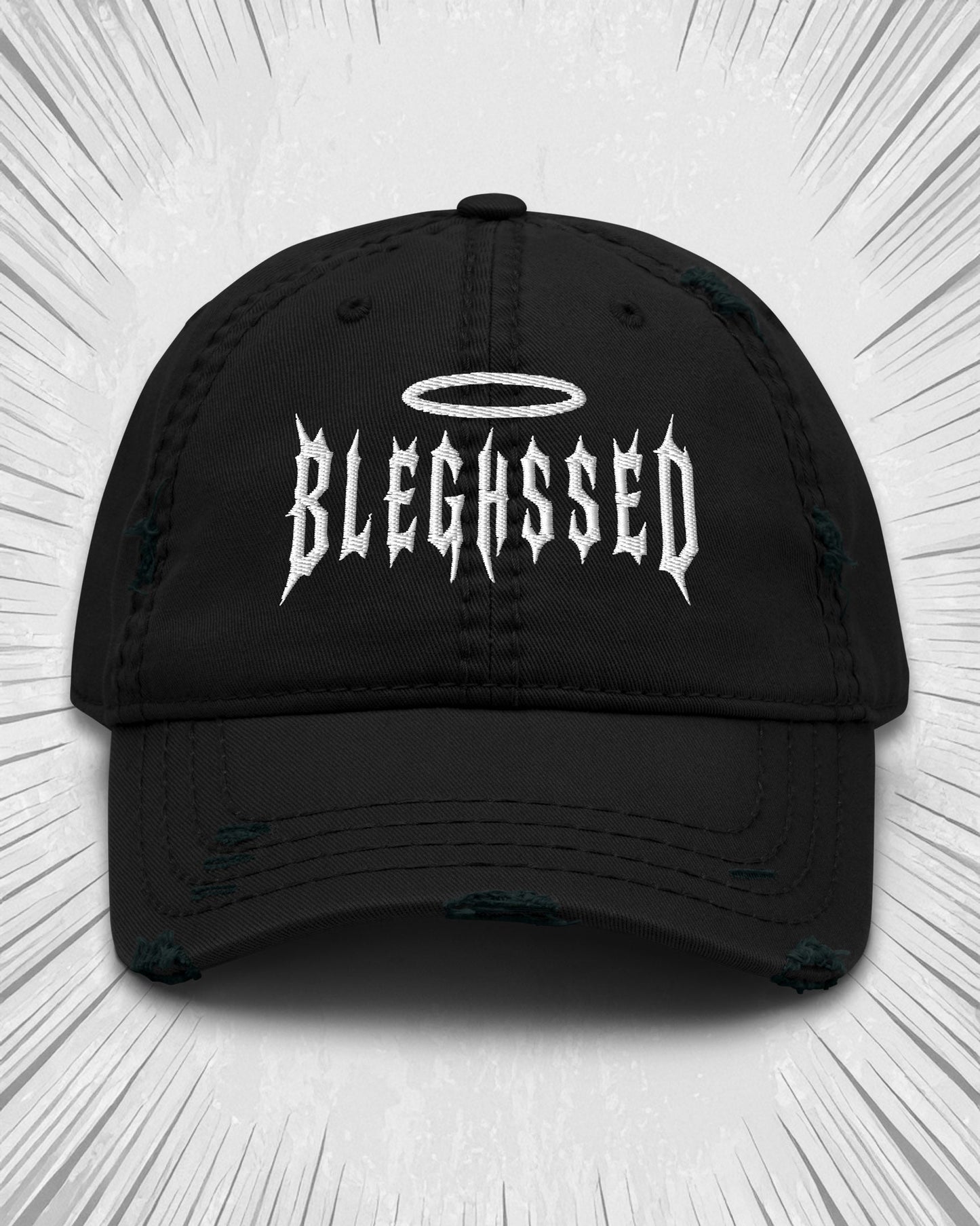 BLEGHSSED Distressed Dad Hat