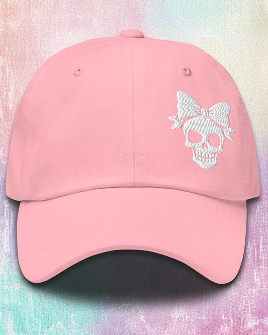 Bow Skull Dad Hat