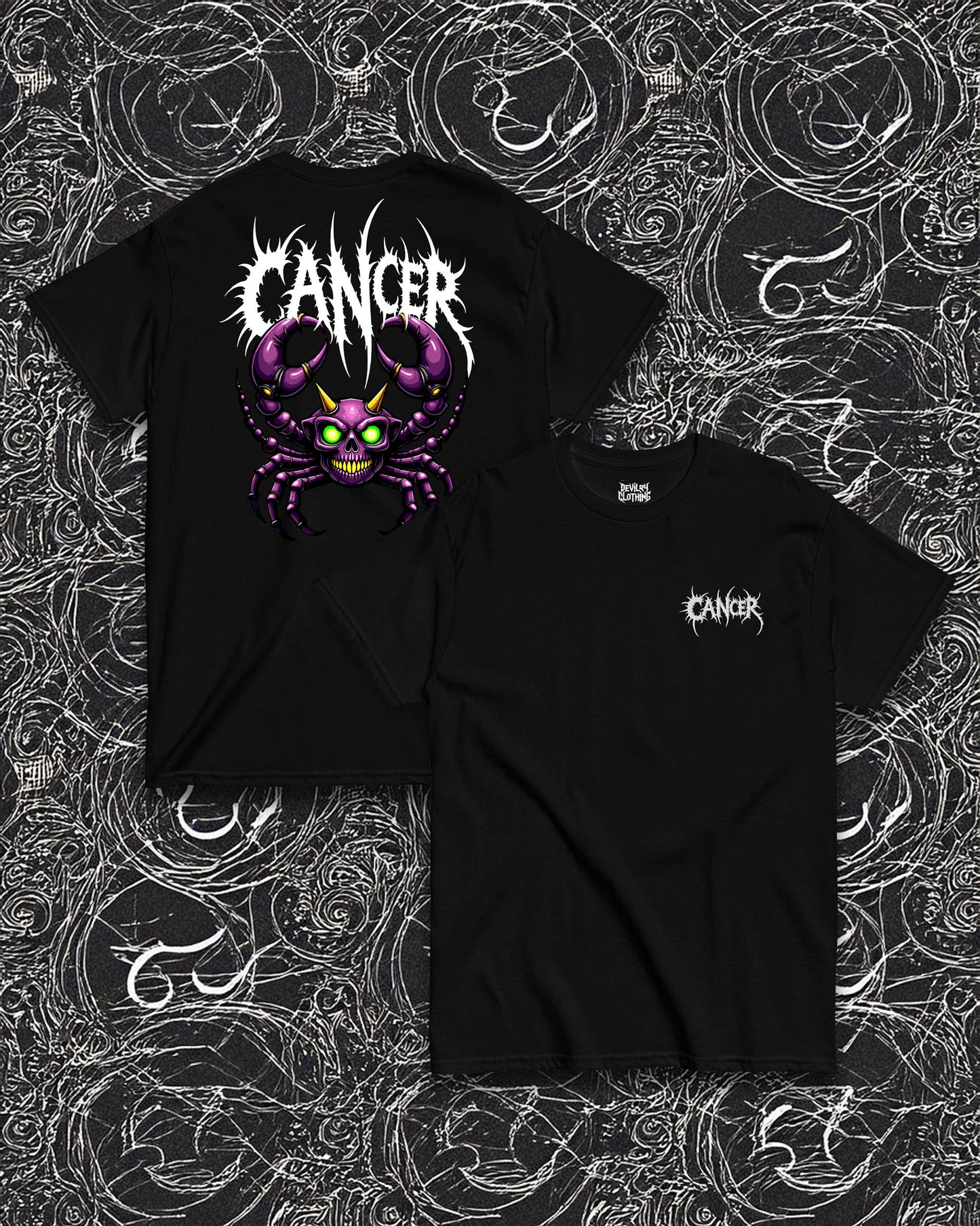 CANCER Embroidered T-Shirt