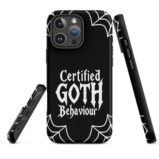 Certified Goth Behaviour Tough Phone Case for iPhone®