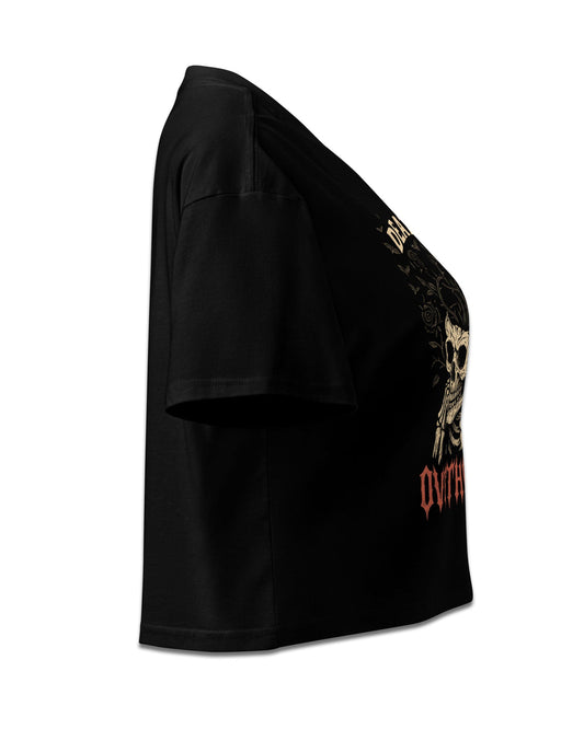 DEATH BY OVERTHINKING Crop Top