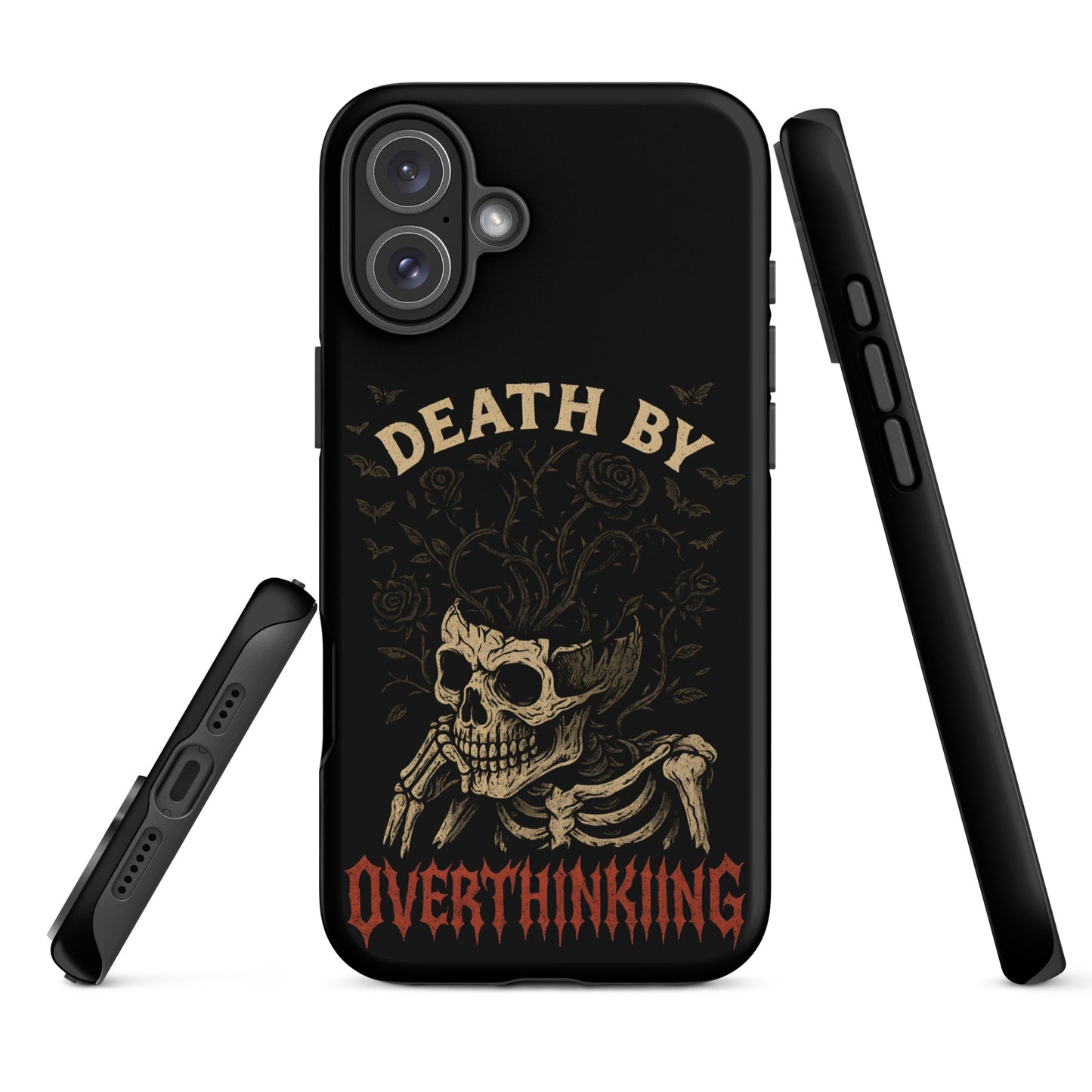 DEATH BY OVERTHINKING Tough Phone Case for iPhone®