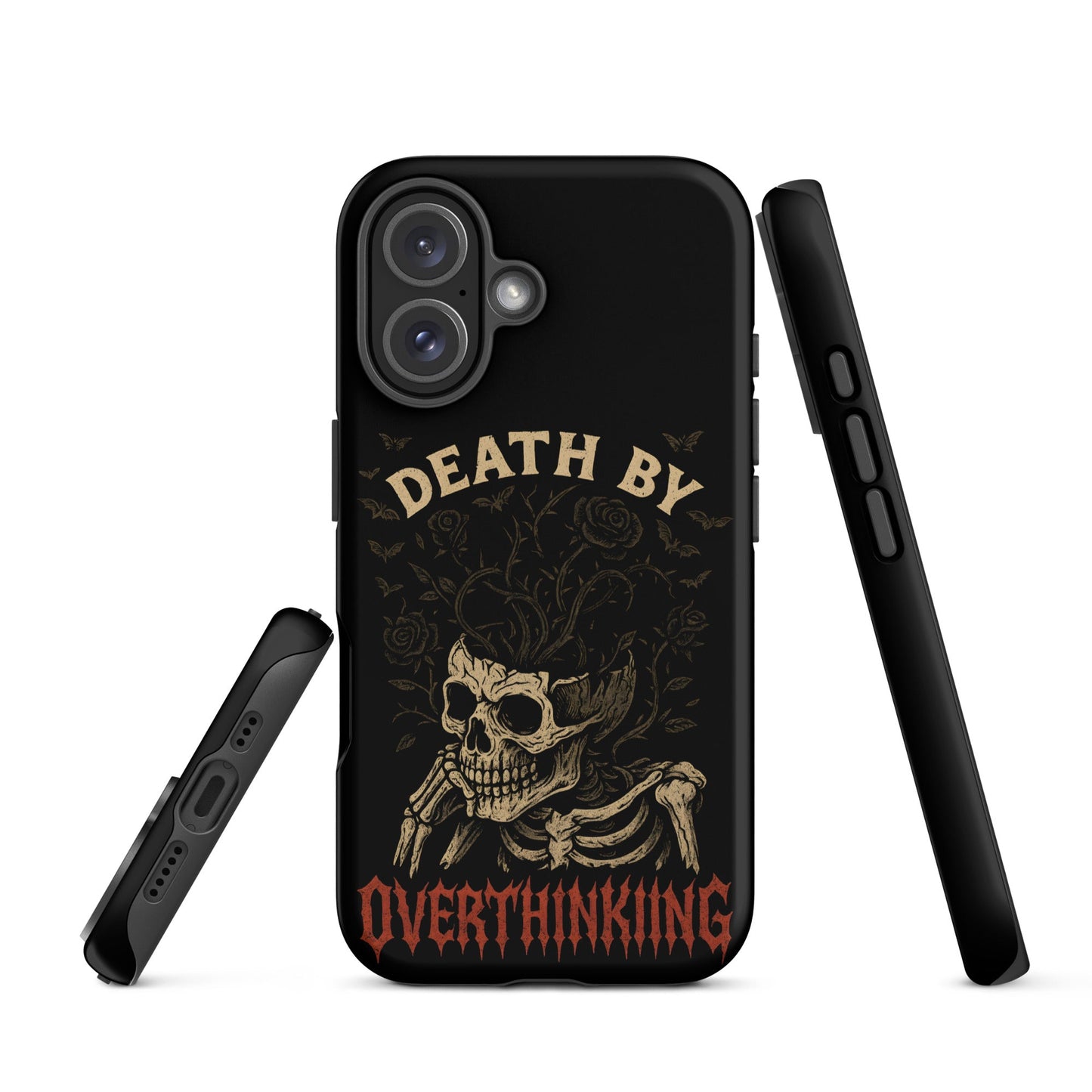 DEATH BY OVERTHINKING Tough Phone Case for iPhone®