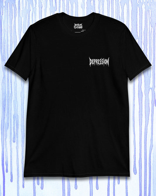 DEPRESSION Embroidered T-Shirt