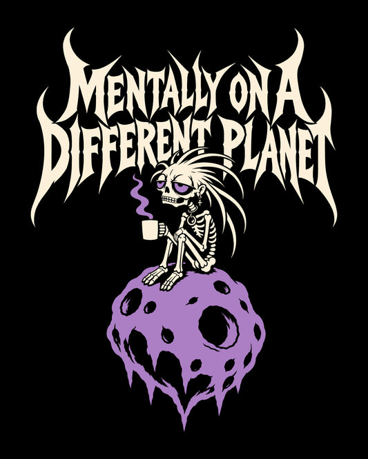 Different Planet Back Print T-Shirt