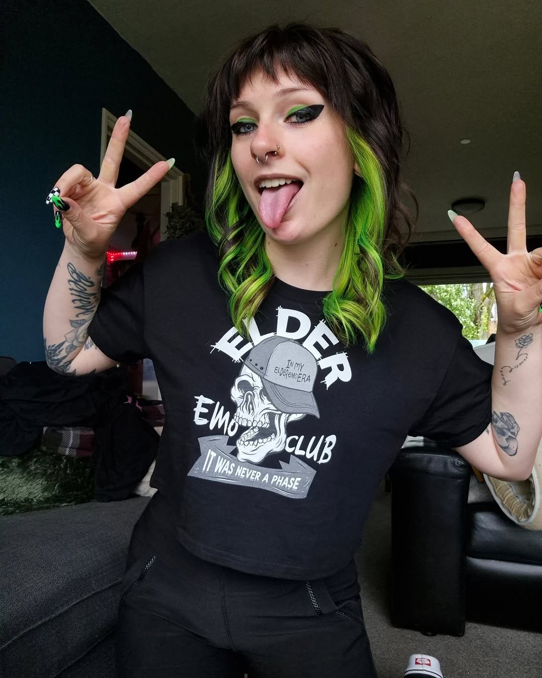 Elder Emo Club Crop Top