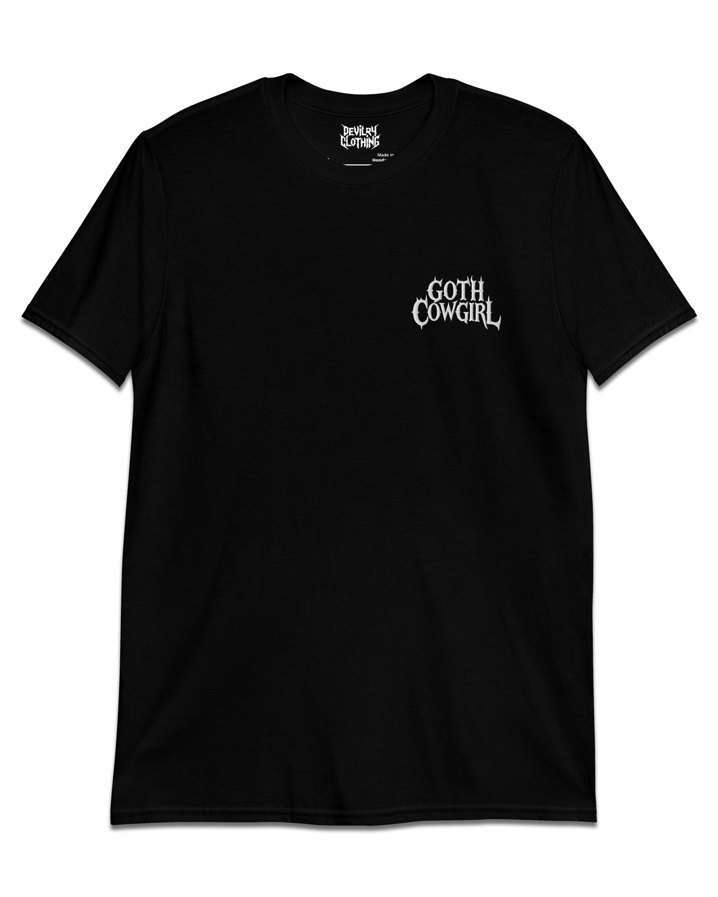 Goth Cowgirl Embroidered T-Shirt