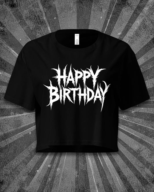 Happy Birthday Crop Top