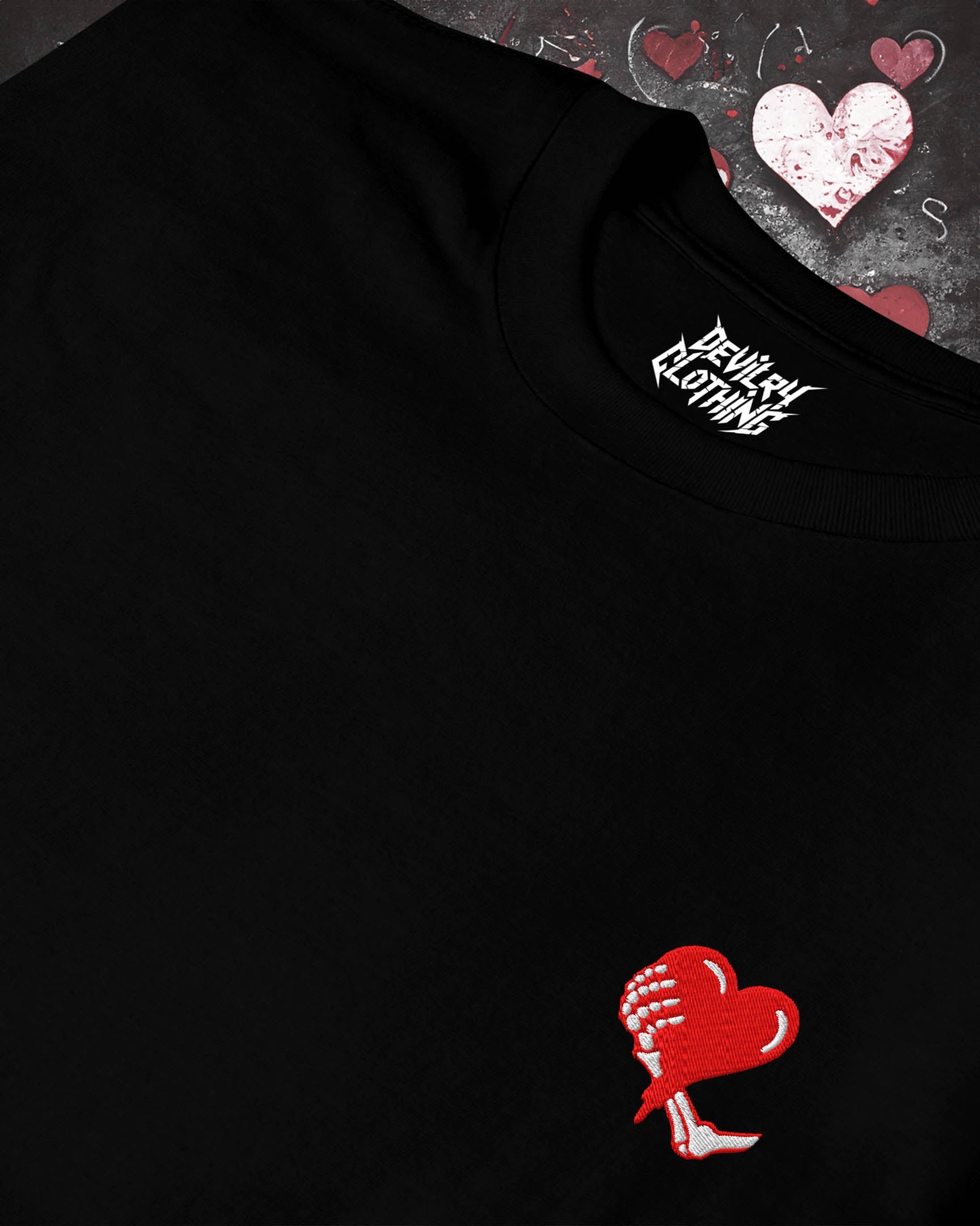 Heart Holder Embroidered T-Shirt