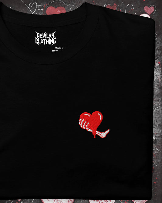 Heart Holder Embroidered T-Shirt