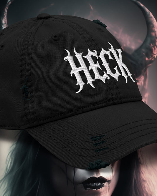 HECK Gothic - Style Distressed Hat