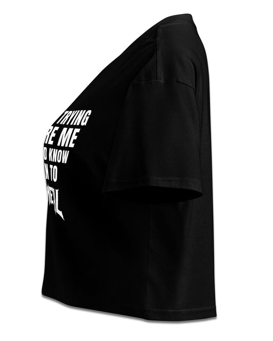 I Listen To Death Metal Crop Top