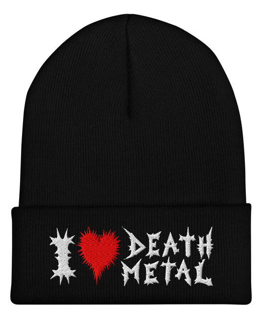 I Love Death Metal Beanie