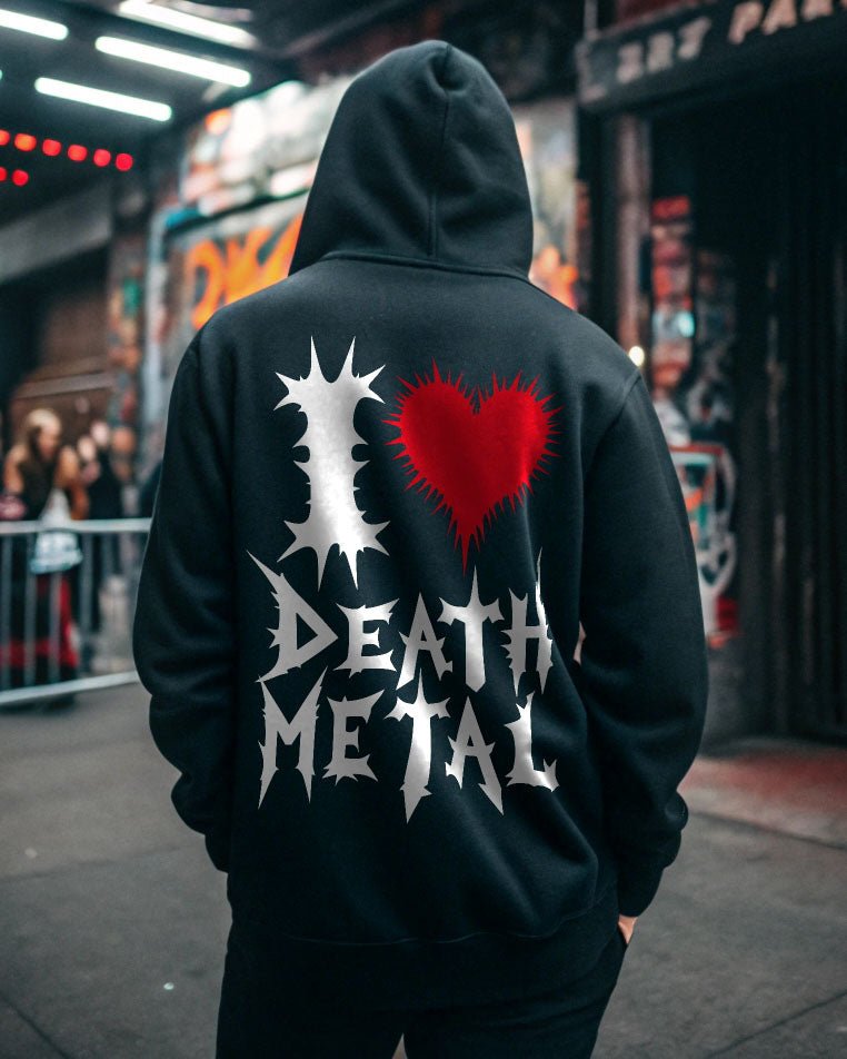 I Love Death Metal Hoodie