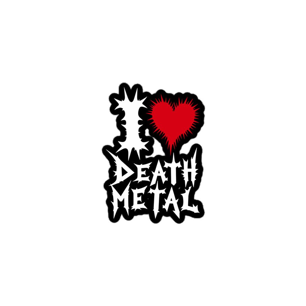 I Love Death Metal Sticker