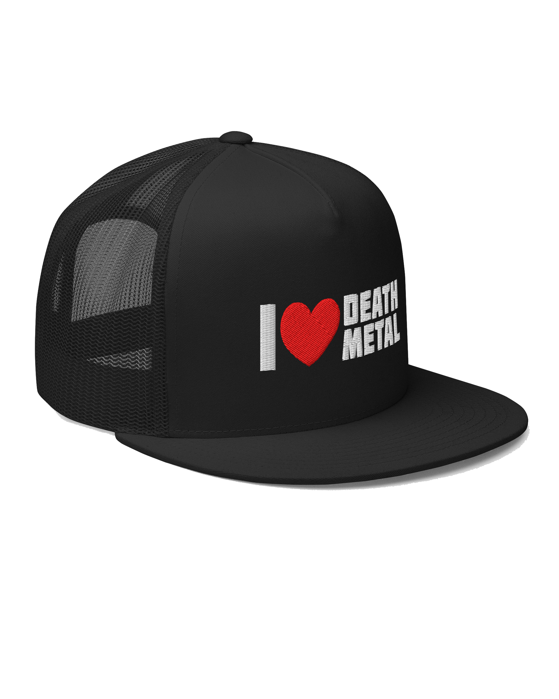 I Love Death Metal Trucker Snapback Hat