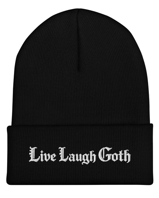 Live Laugh Goth Beanie