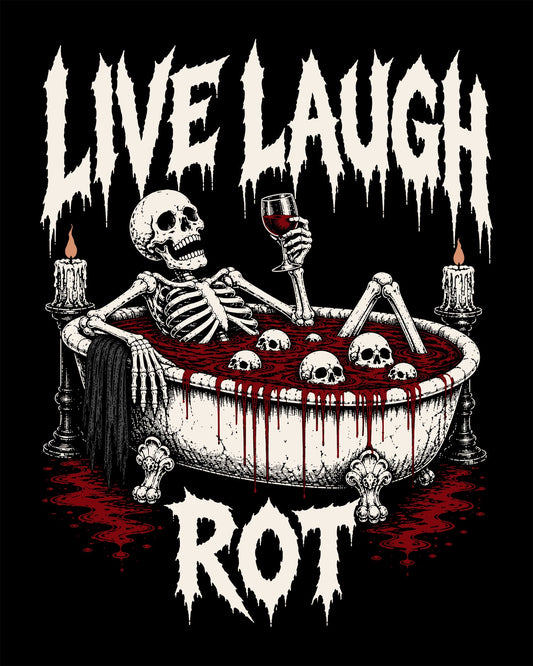 LIVE LAUGH ROT Crop Top