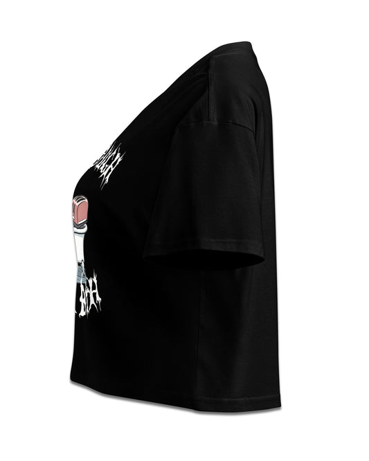 Live Laugh Toaster Bath Crop Top