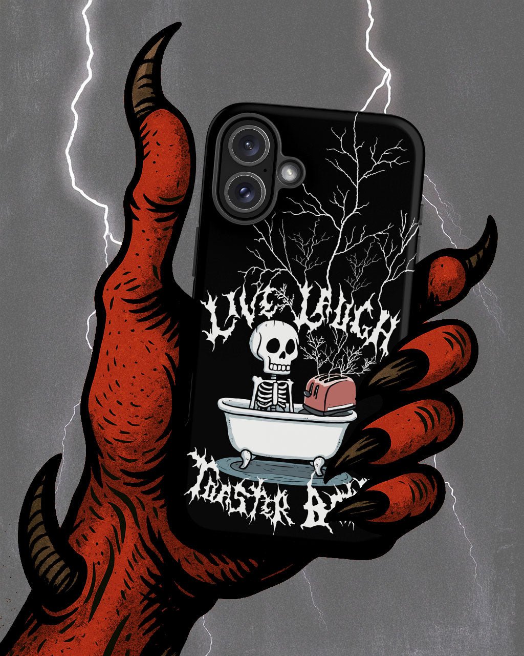 Live Laugh Toaster Bath – Tough iPhone Case