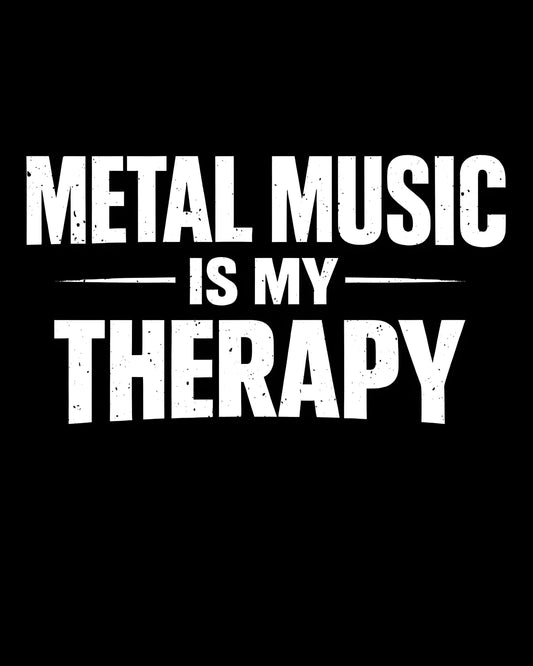 Metal Music Is My Therapy Hoodie