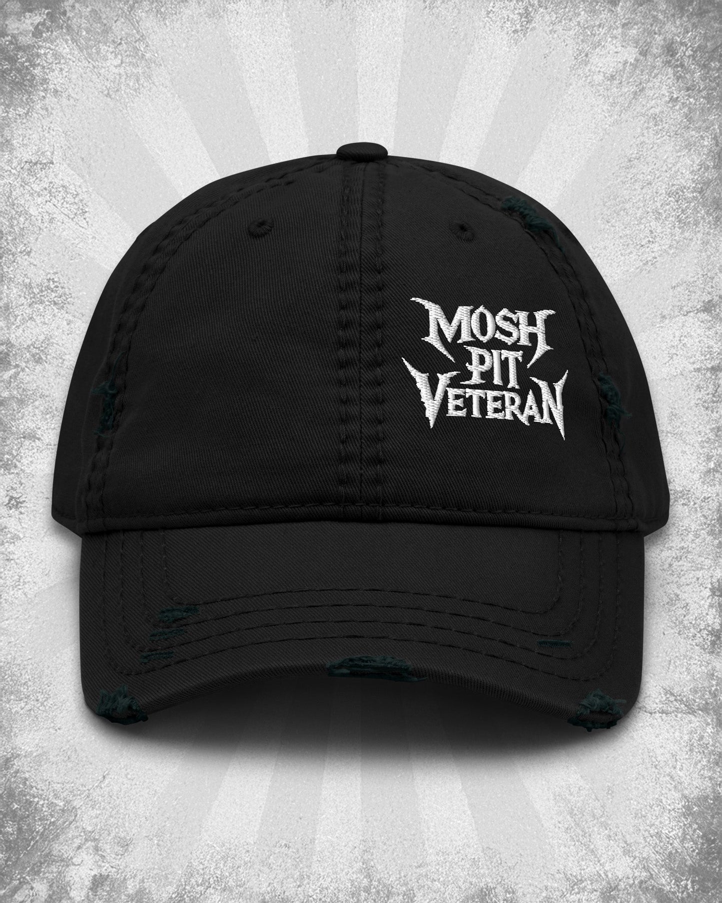 MOSH PIT VETERAN Distressed Dad Hat