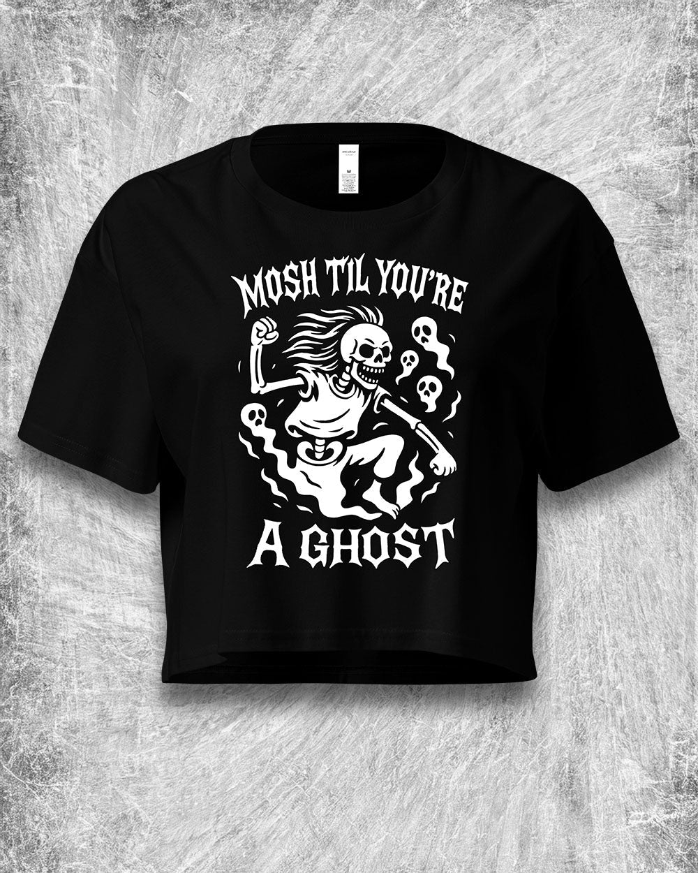 Mosh Til You’re a Ghost Crop Top