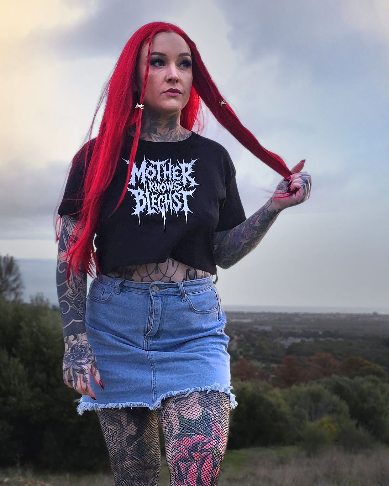 Mother Knows BLEGHST Crop Top