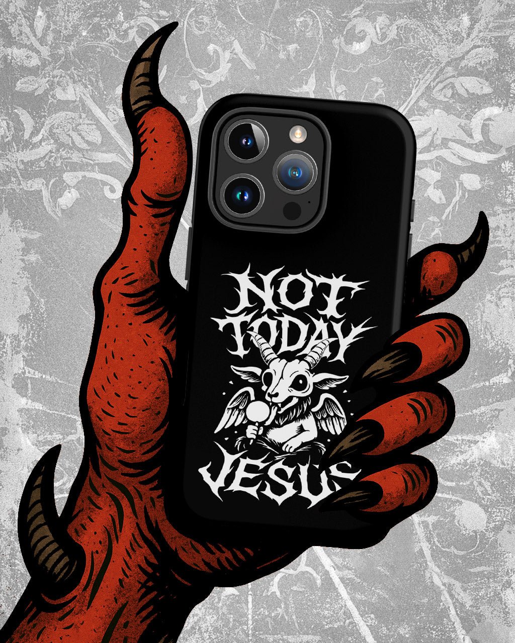 NOT TODAY JESUS Tough iPhone Case