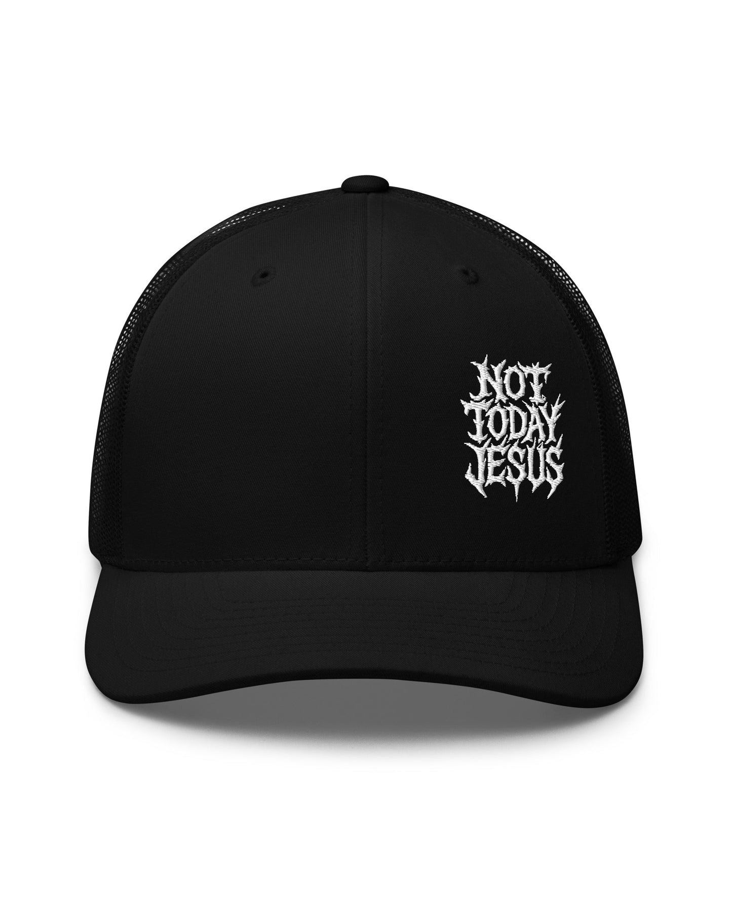 Not Today Jesus Trucker Cap