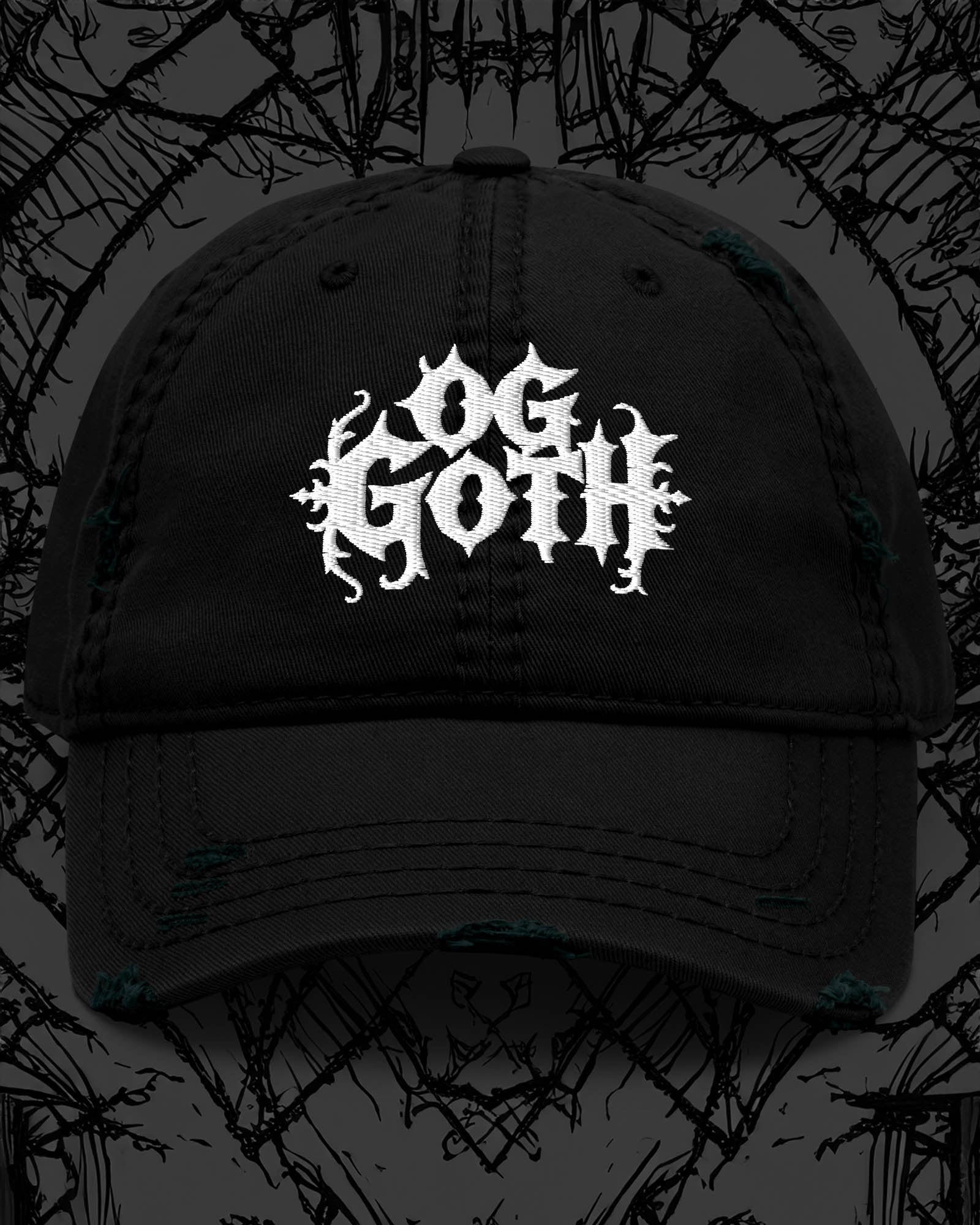 OG GOTH Distressed Dad Hat