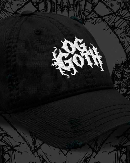 OG GOTH Distressed Dad Hat
