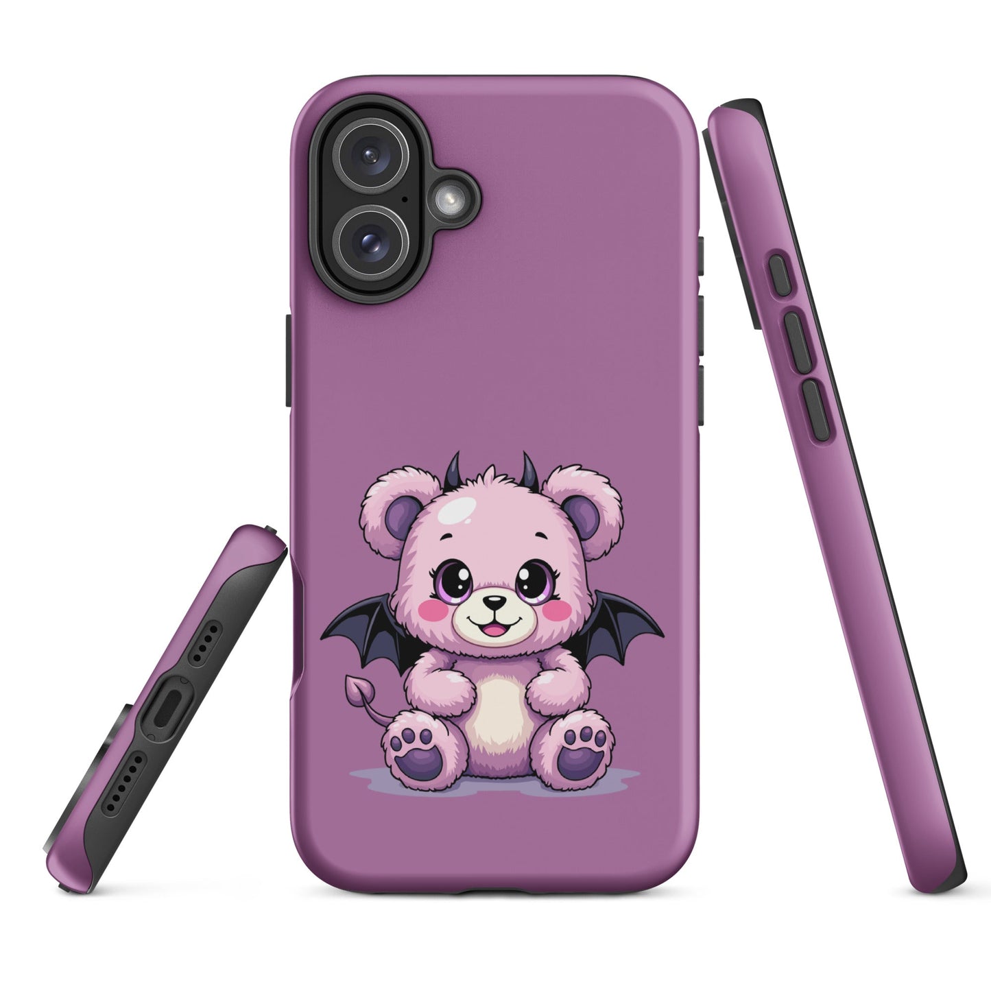 Pastel Goth Demon Teddy – Cute but Creepy iPhone Case