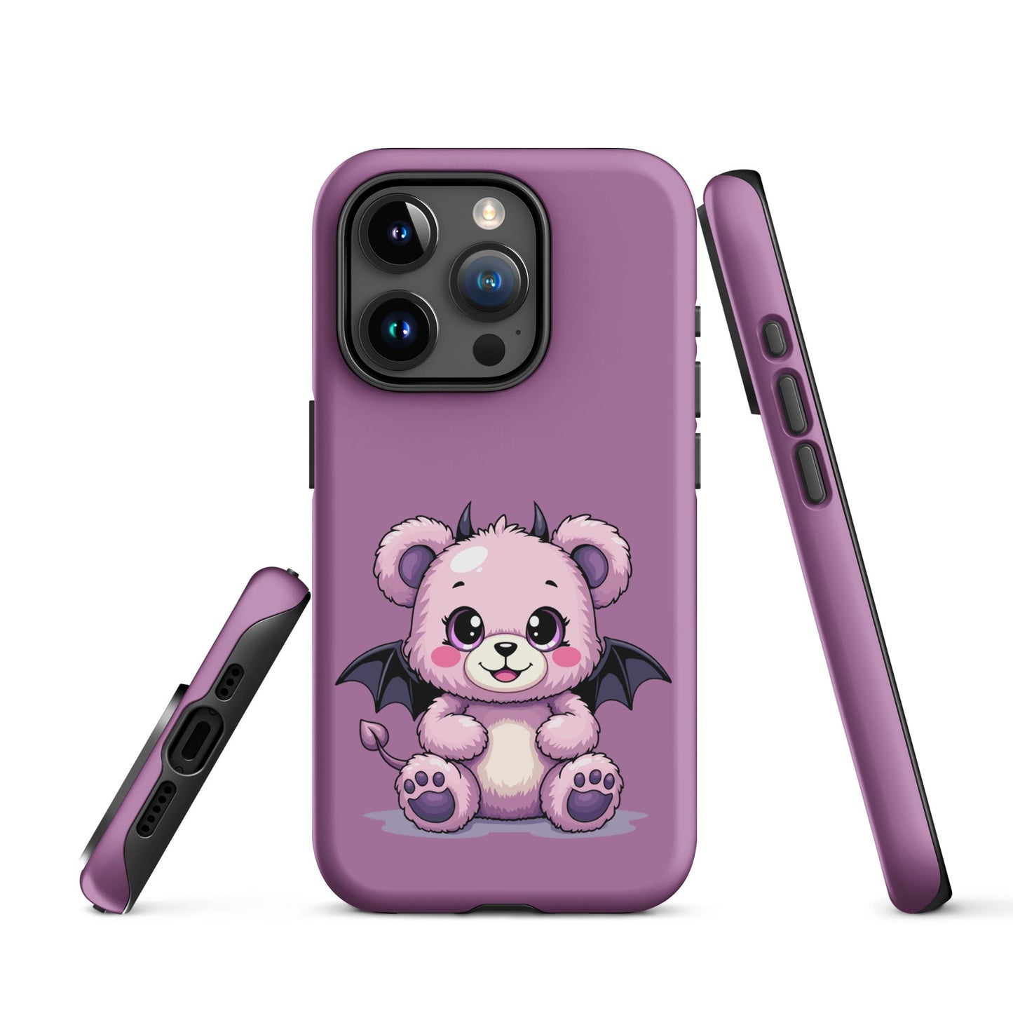 Pastel Goth Demon Teddy – Cute but Creepy iPhone Case