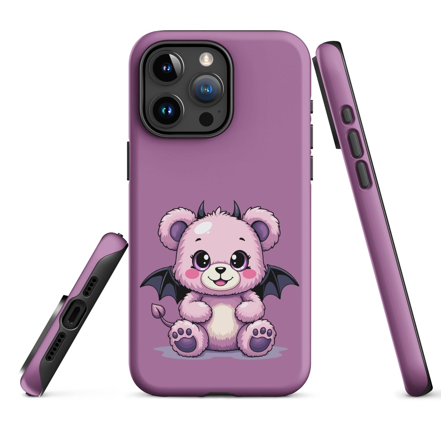 Pastel Goth Demon Teddy – Cute but Creepy iPhone Case